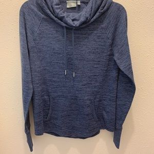 Athleta pull over hooded sweatshirt - Heather blue - XS